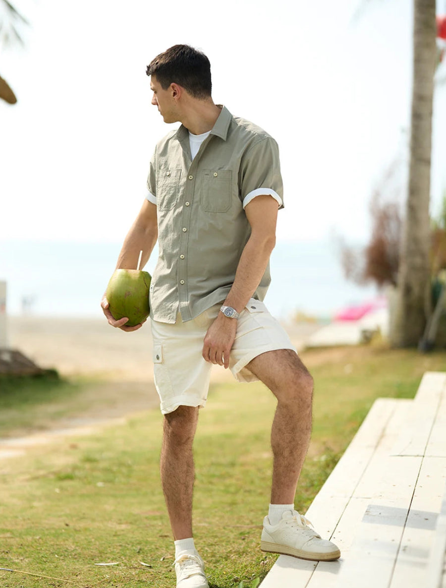 Casual Loose Cargo Shirt