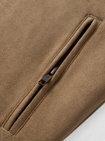 Regular Fit Suede Jacket