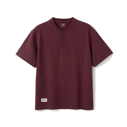 Washed Cotton Henley T-Shirt