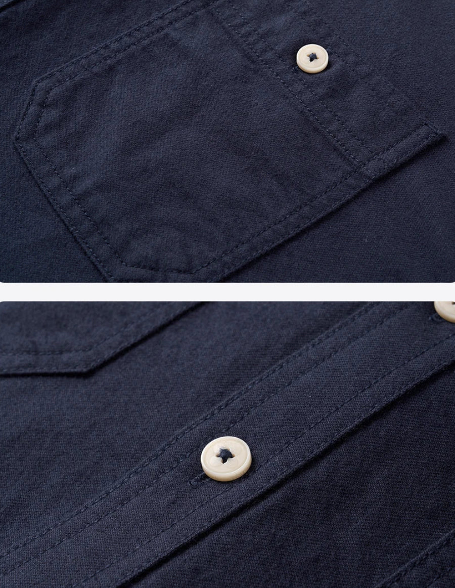 Cotton Loose Long Sleeve Shirt