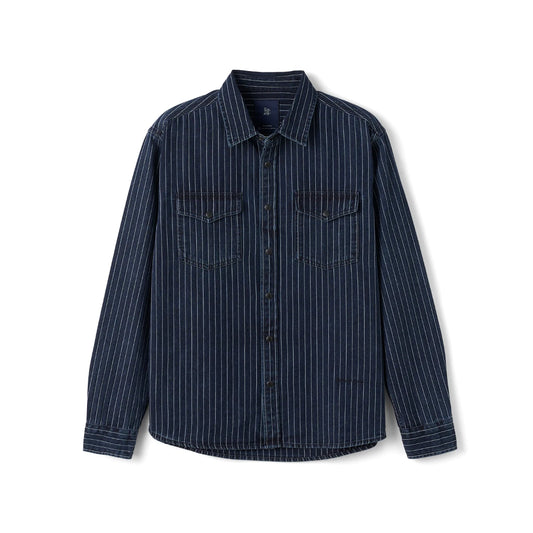 Oversized Vertical Striped Shirt