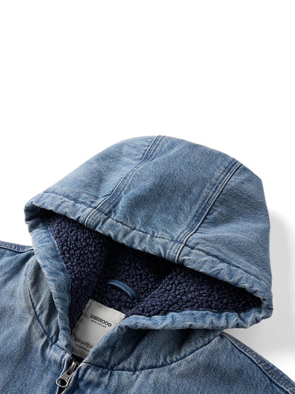 Fleece Hooded Oversize Jacket