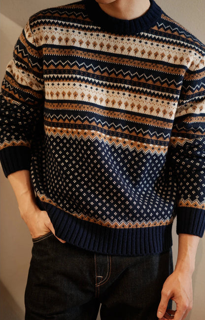 Oversized Knitted Distressed Sweater