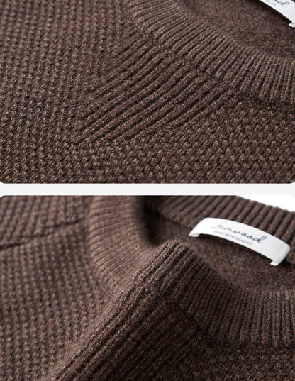 Oversized Blend Waffle Knit Sweater