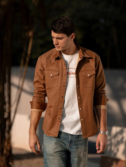 Washed Western Oversize Shirt