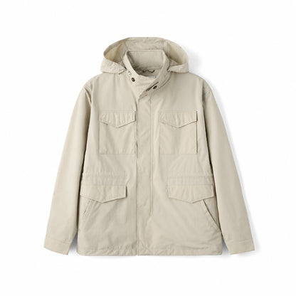 Oversized Hooded  Cargo Jacket