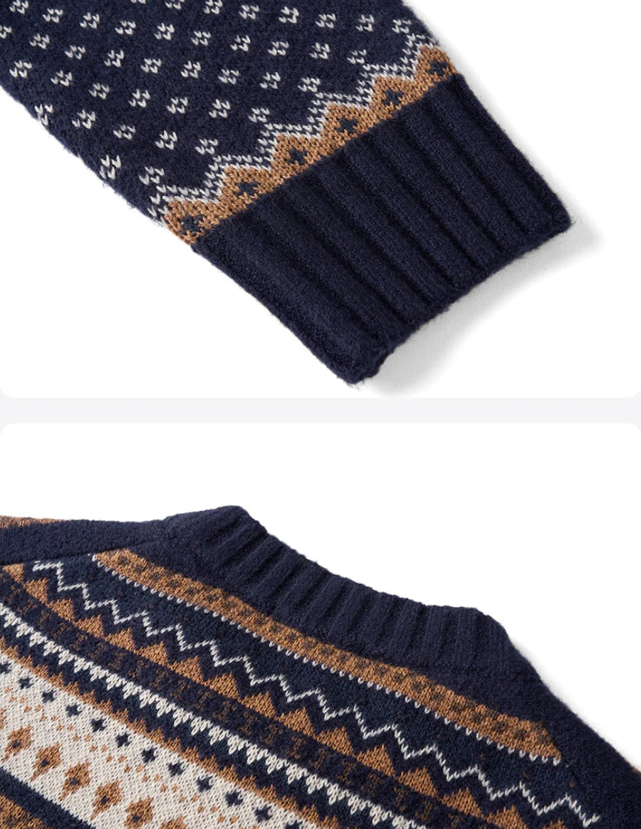 Oversized Knitted Distressed Sweater