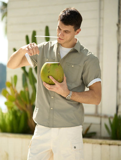 Casual Loose Cargo Shirt