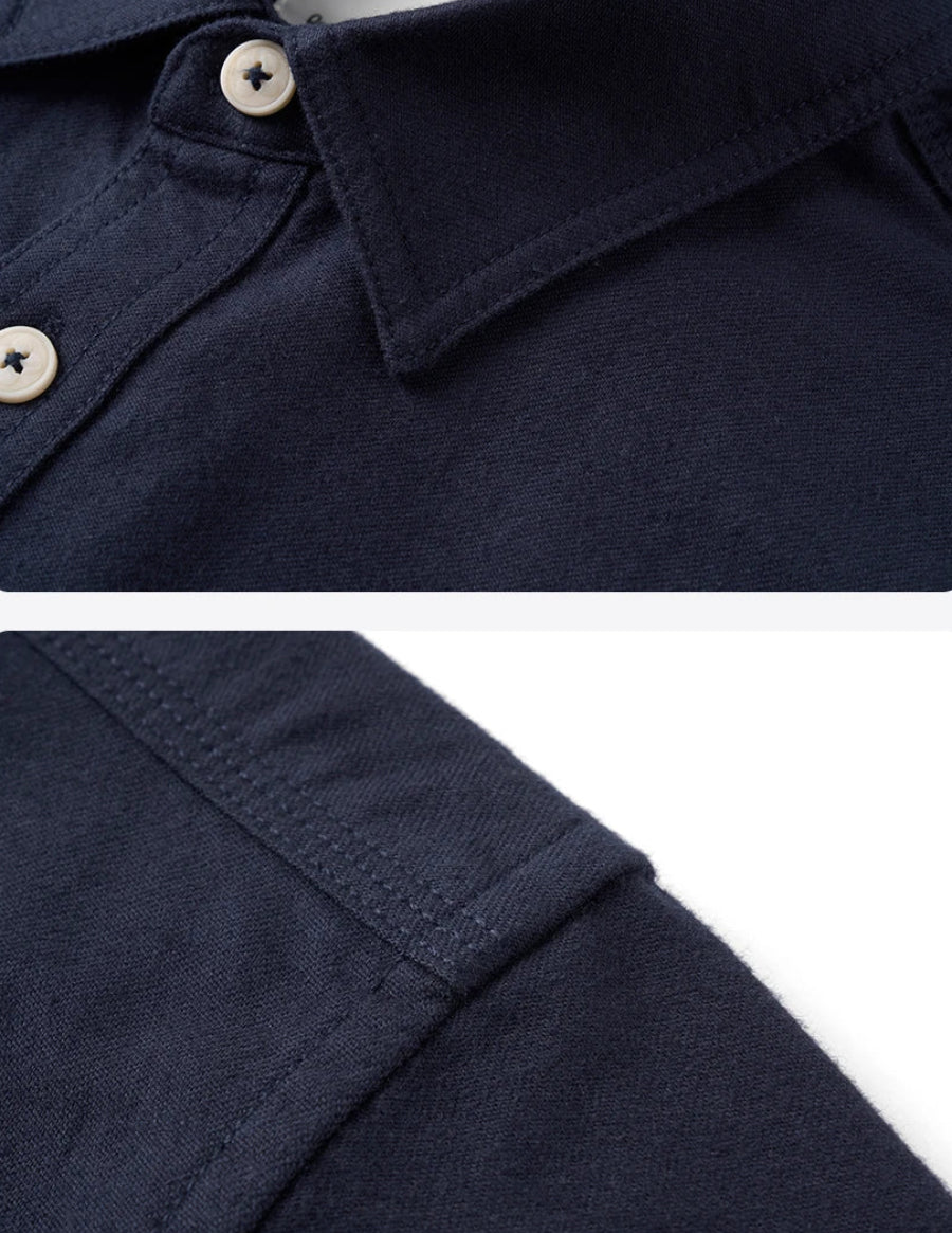 Cotton Loose Long Sleeve Shirt