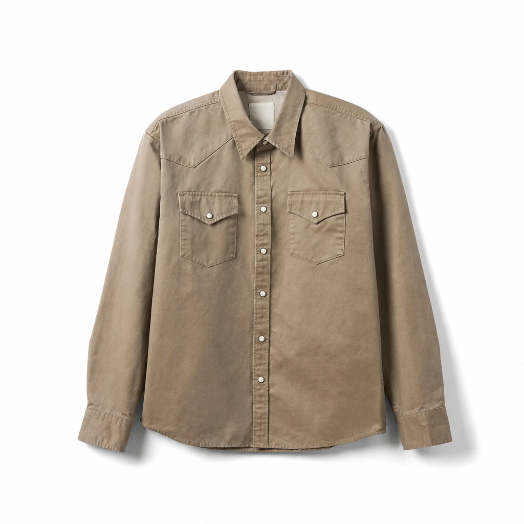 Washed Western Oversize Shirt