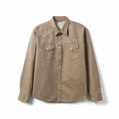 Washed Western Oversize Shirt