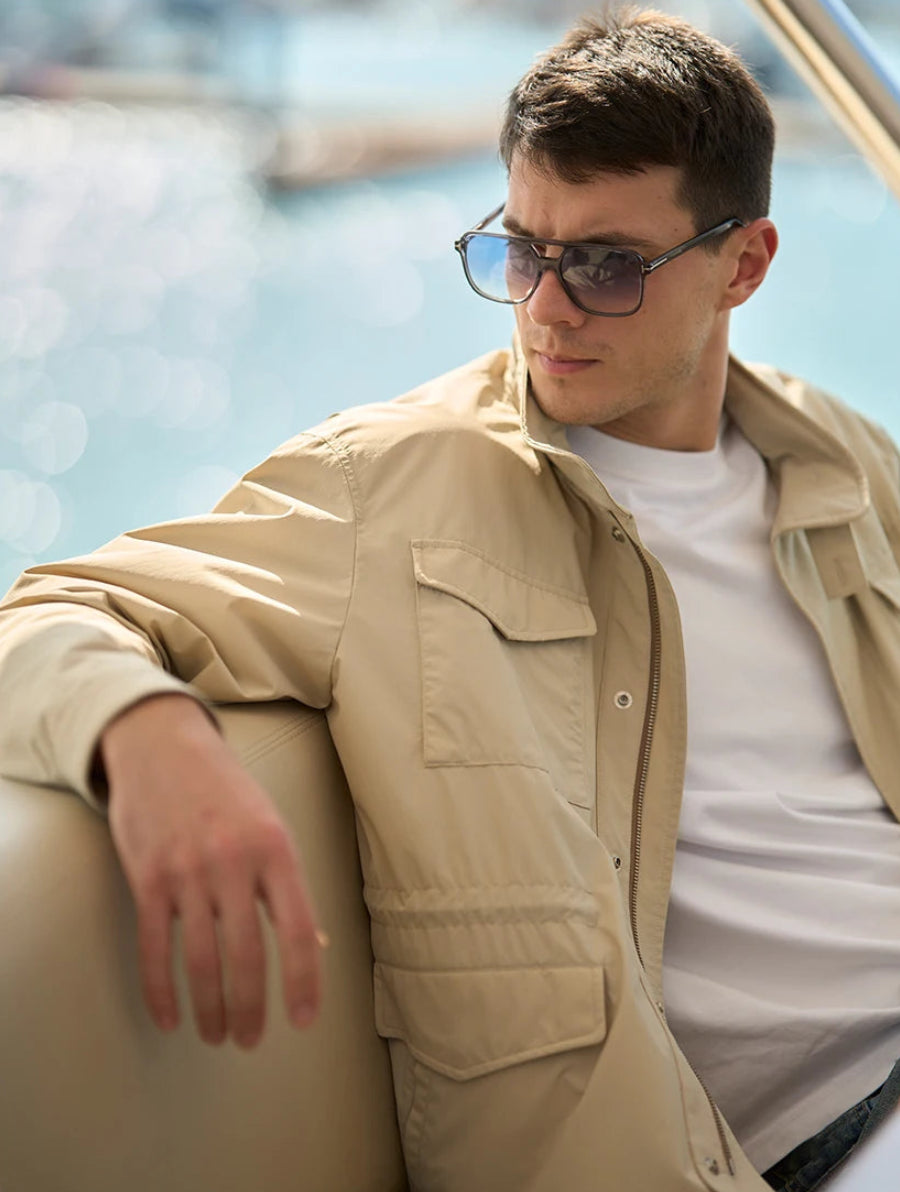 Oversized Hooded  Cargo Jacket
