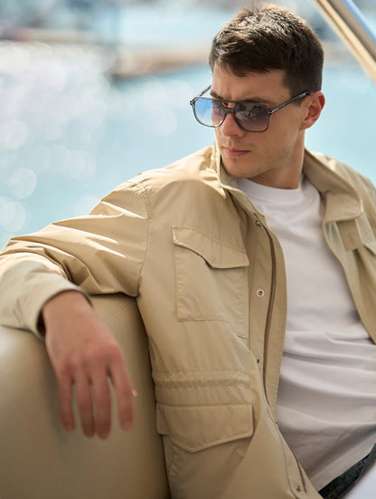 Oversized Hooded  Cargo Jacket