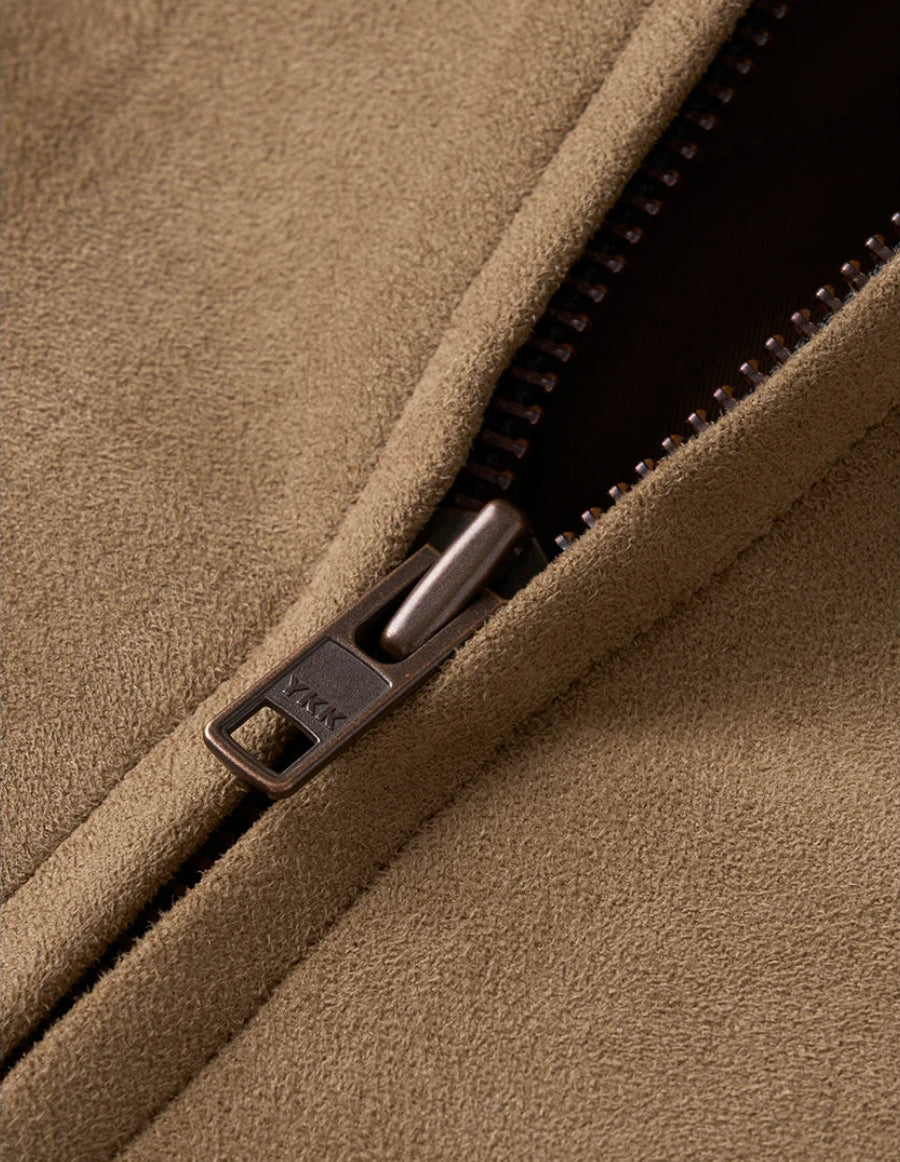 Regular Fit Suede Jacket