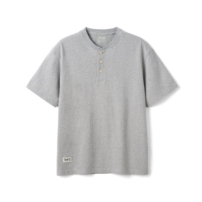 Washed Cotton Henley T-Shirt
