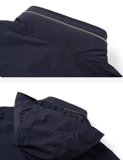Oversized Hooded  Cargo Jacket