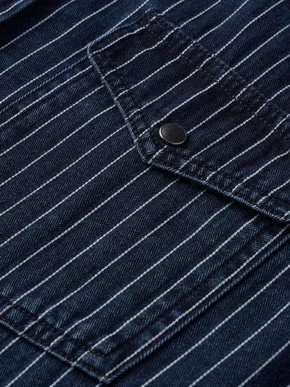Oversized Vertical Striped Shirt