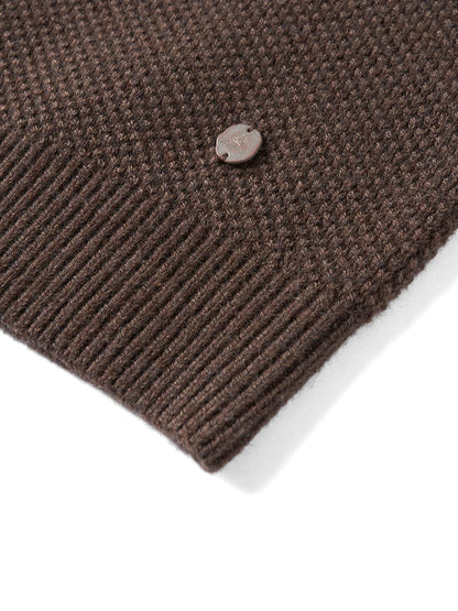 Oversized Blend Waffle Knit Sweater