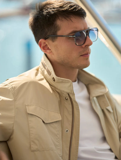 Oversized Hooded  Cargo Jacket