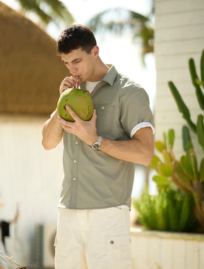 Casual Loose Cargo Shirt