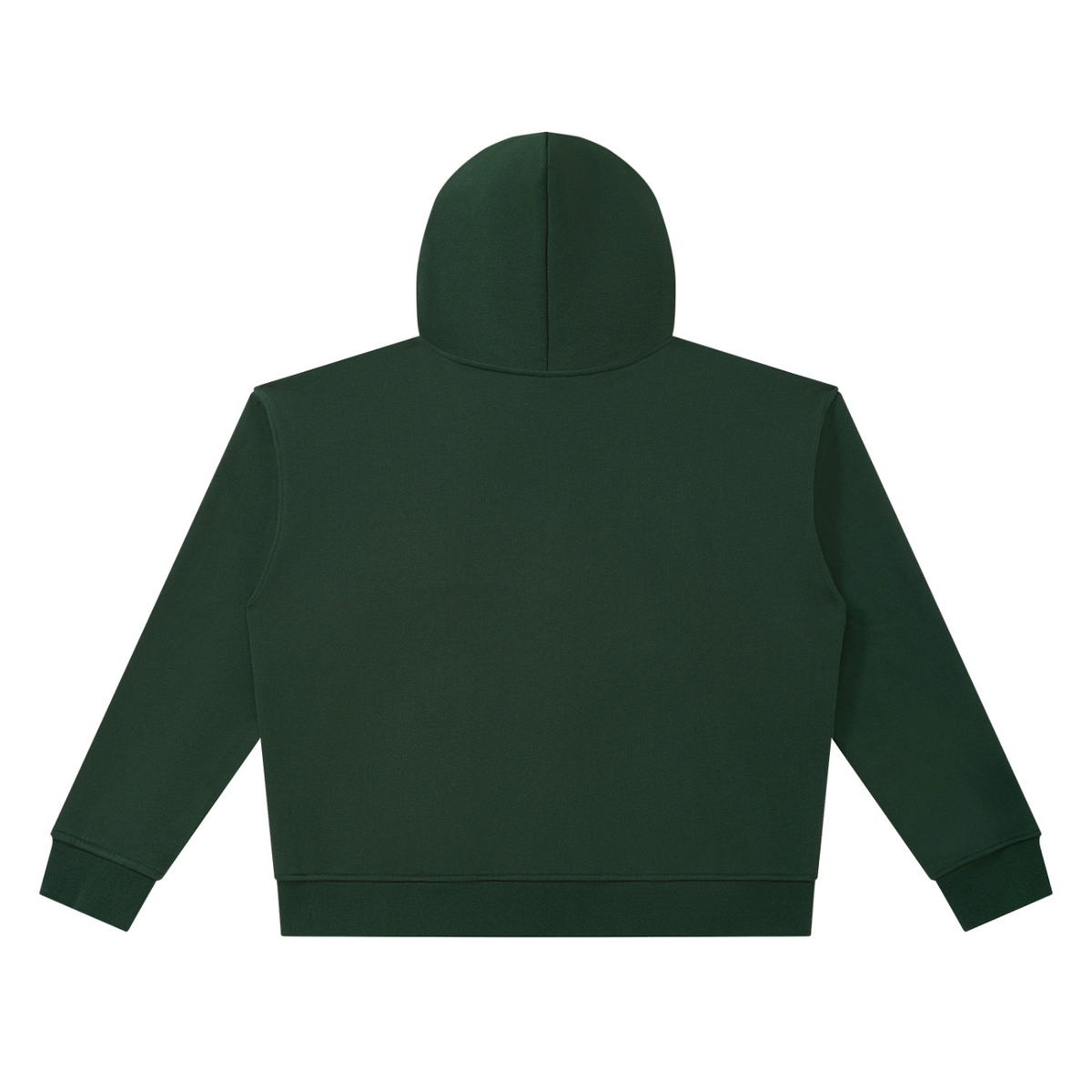 Wild West Heavyweight Full Zip Hoodie – Dark Green – back