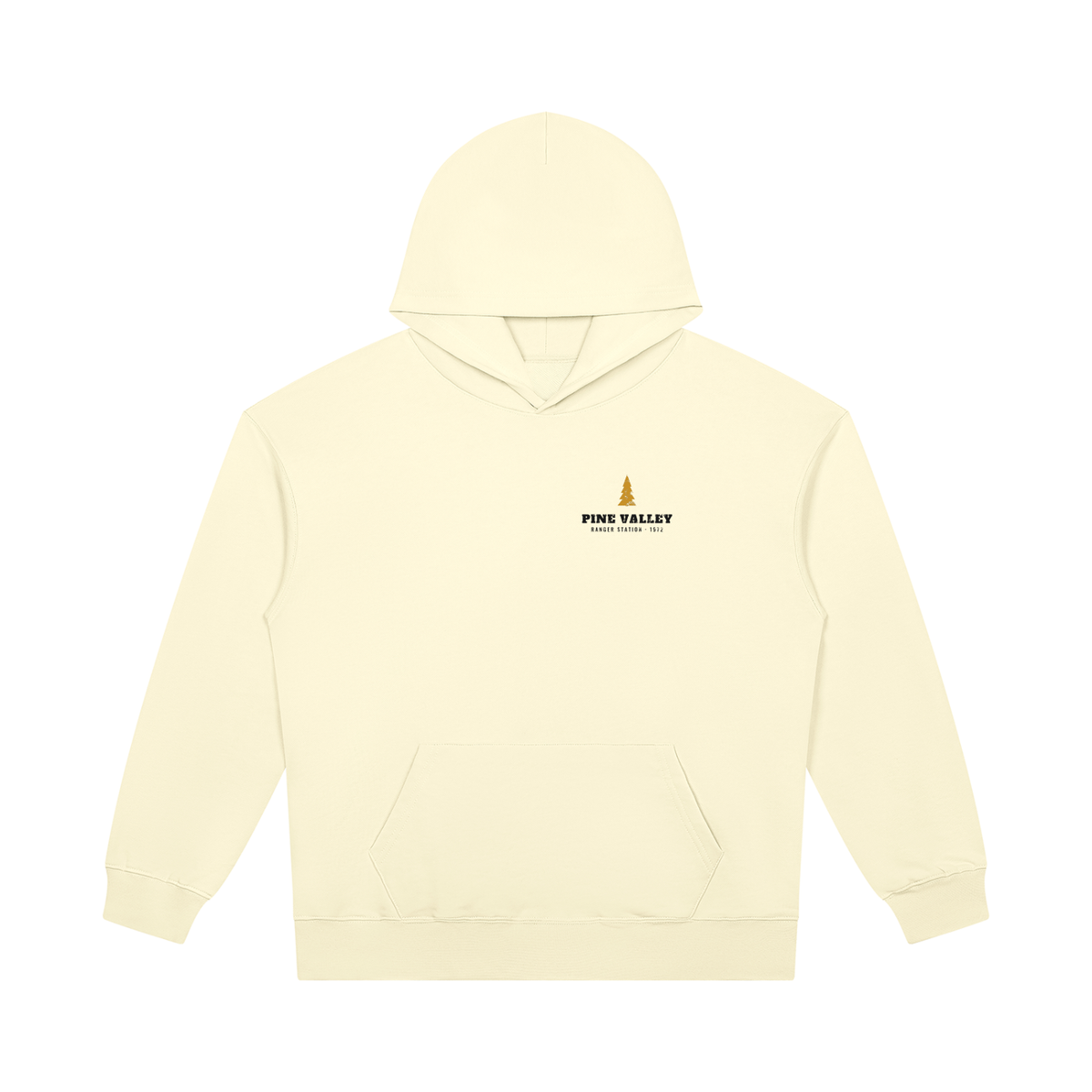 Pine Valley Heavyweight Hoodie – Apricot – front