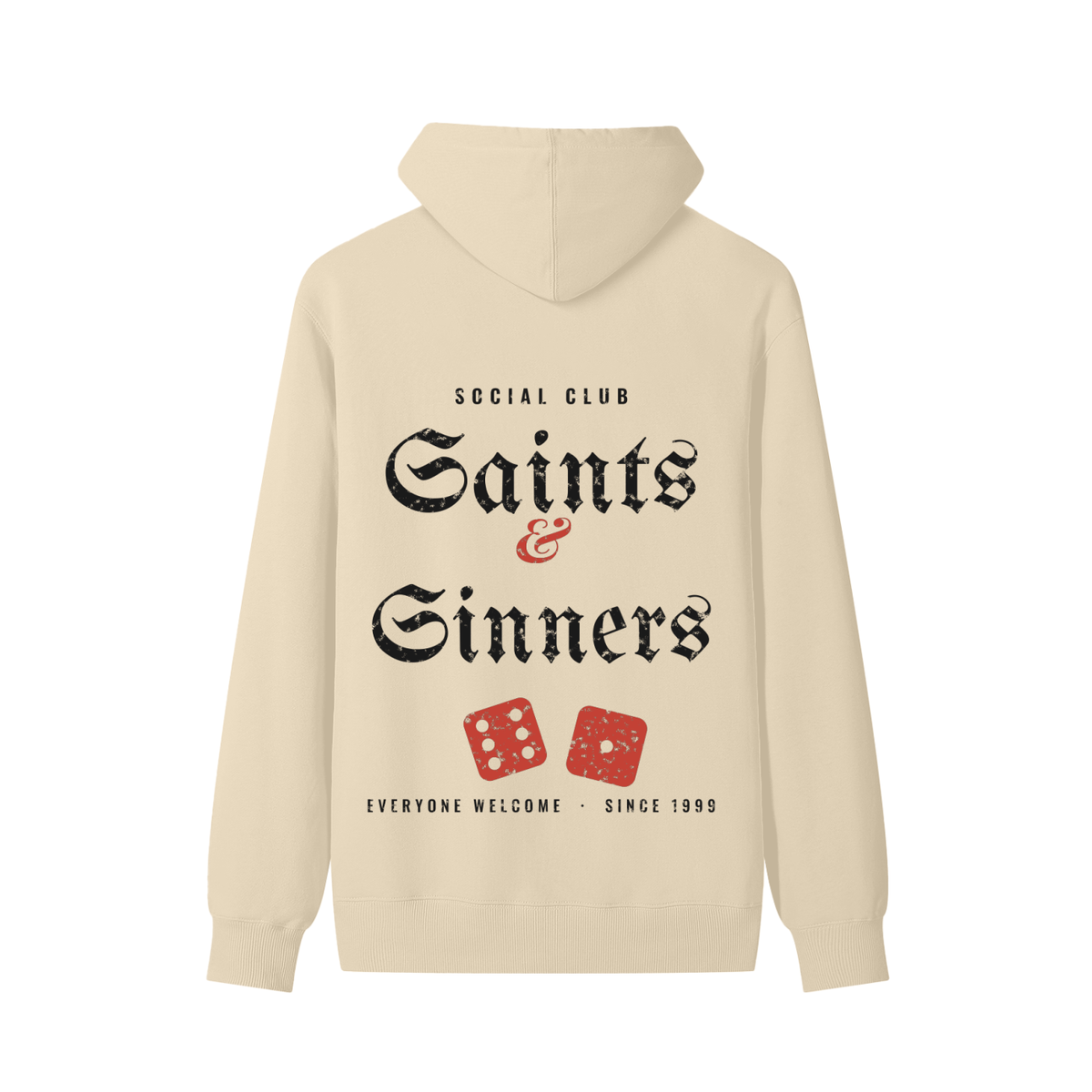Saints & Sinners Hoodie – Apricot – back