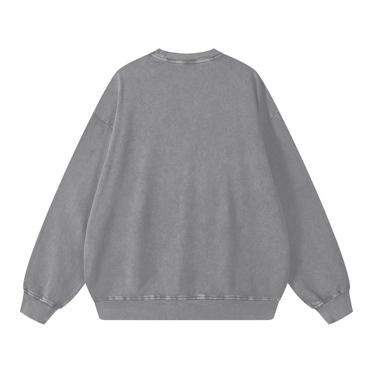 Midnight Rodeo Snow Wash Sweatshirt – Light Gray – back