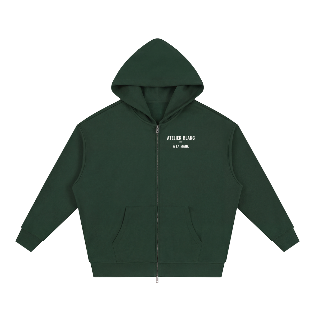 Atelier Blanc Loose Zip Hoodie