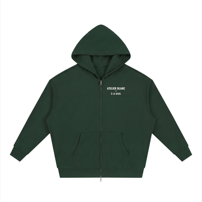 Atelier Blanc Loose Zip Hoodie