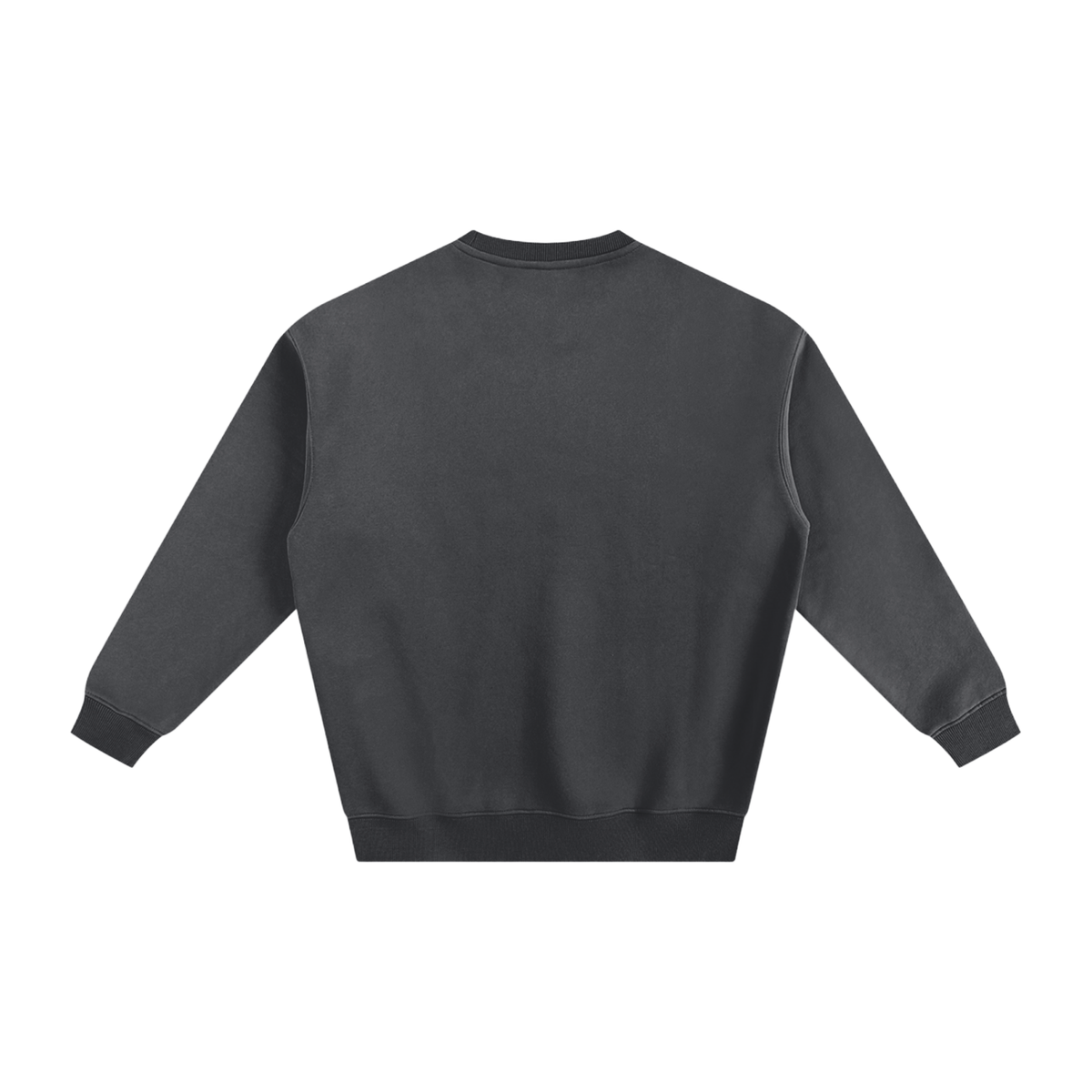 Heavy Hearts Fleece Sweatshirt – Dark Gray – back