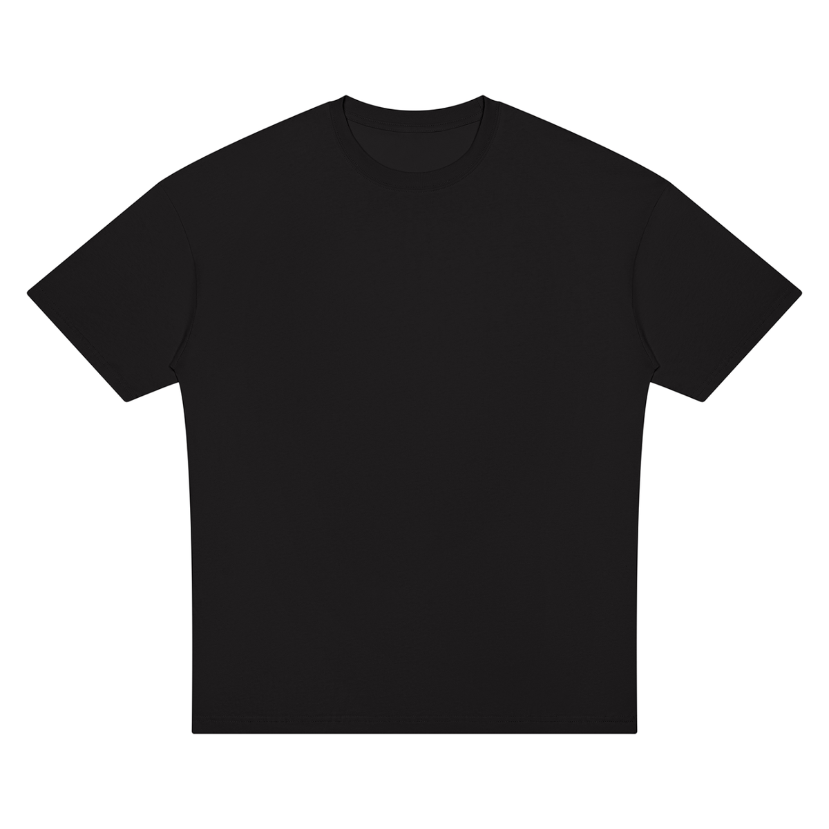 Oversized Drop Shoulder T-Shirt – Brown & White