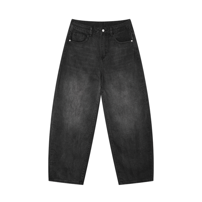 Sunfade Black Barrel Leg Jeans