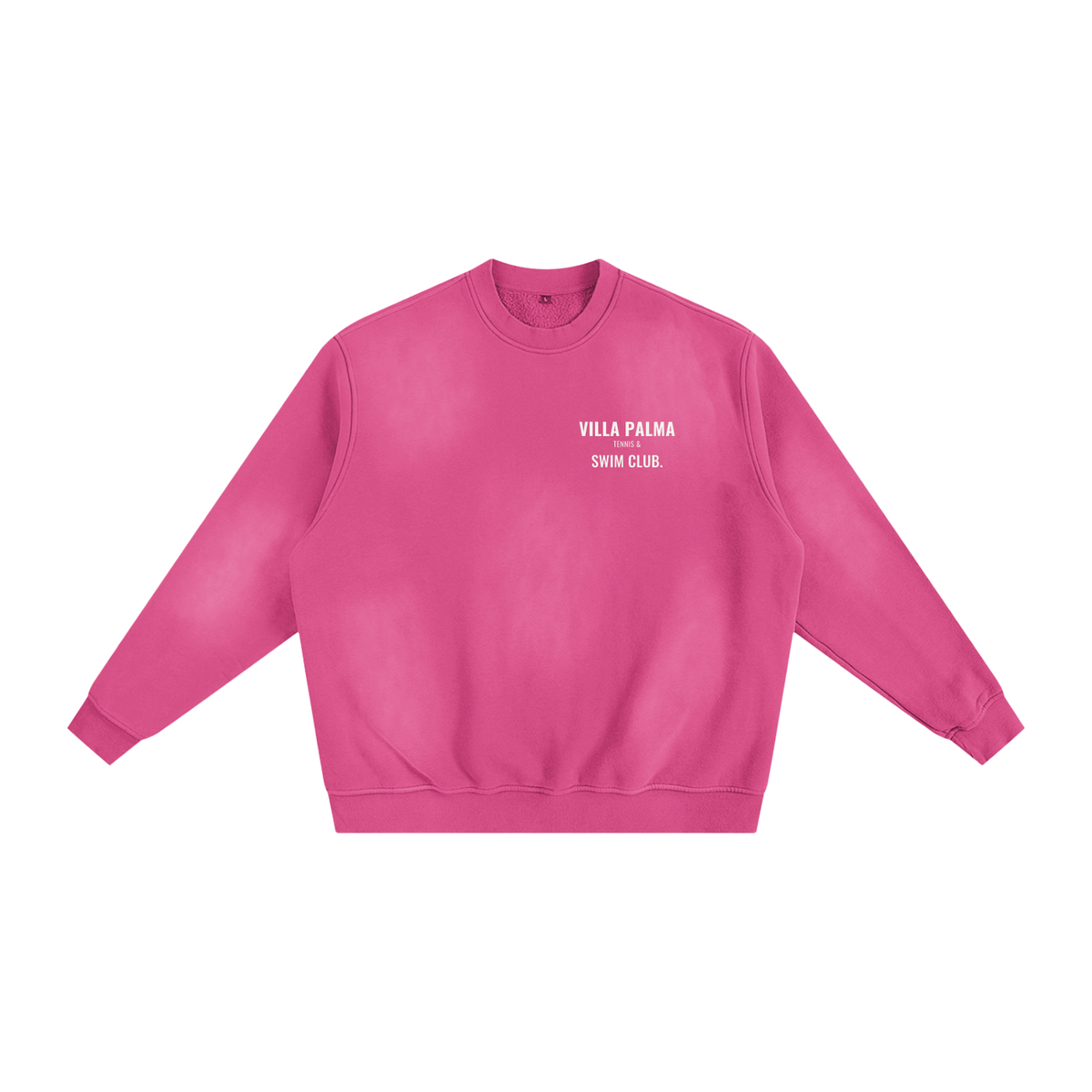 Villa Palma Fleece Sweatshirt – Rose Pink – front