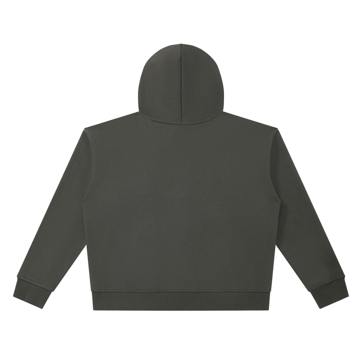 Greetings From Big Sur Heavyweight Full Zip Hoodie – Dark Gray – back