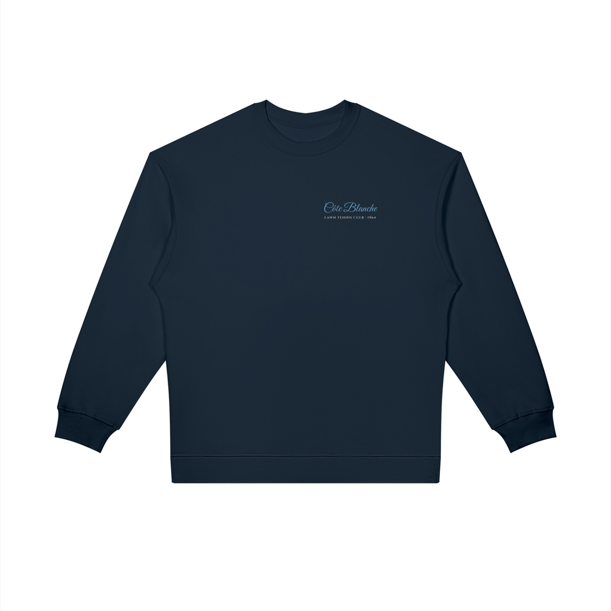 Côte Blanche Oversized Sweatshirt – Navy Blue – front