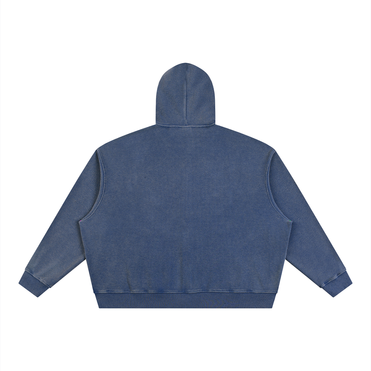 Aloha From Maui Waffle Full Zip Hoodie – Navy Blue – back