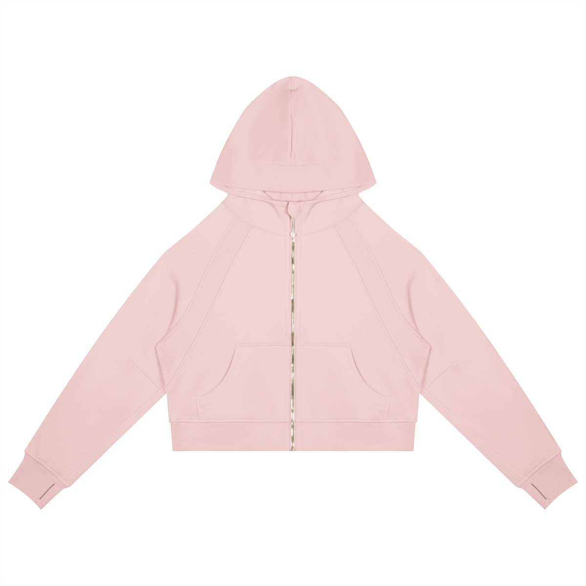 Raglan Fitted Zip Hoodie