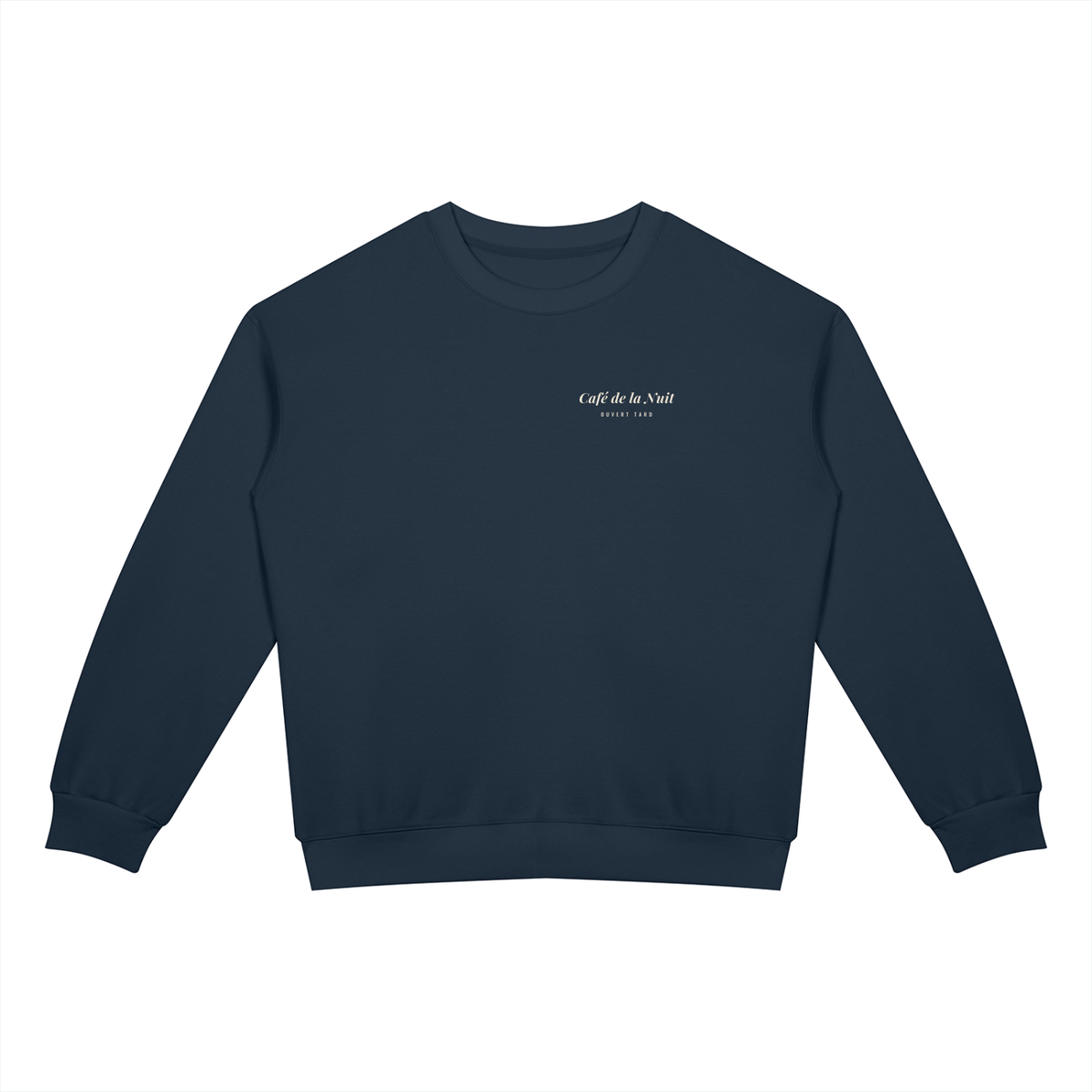 Café de la Nuit Sweatshirt – Navy Blue – front