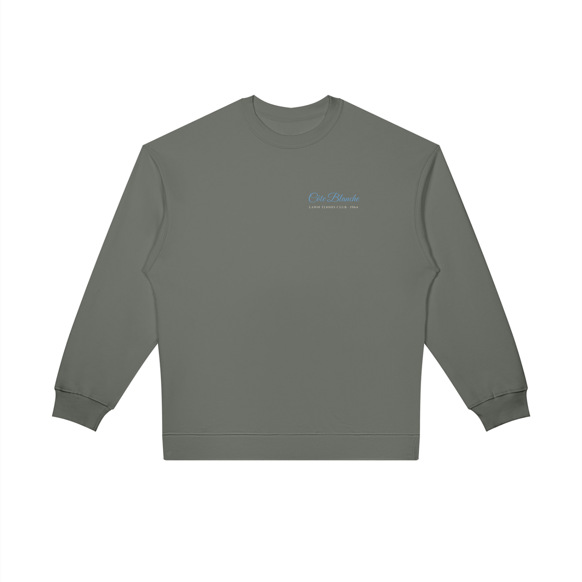 Côte Blanche Oversized Sweatshirt – Gray – front