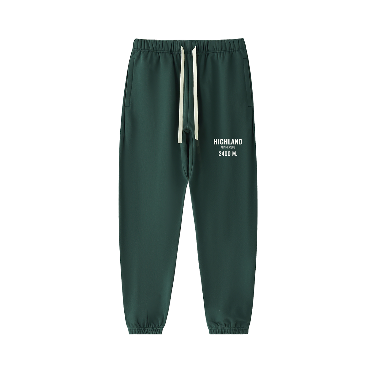 Highland Heavyweight Sweatpants – Retro Green – front