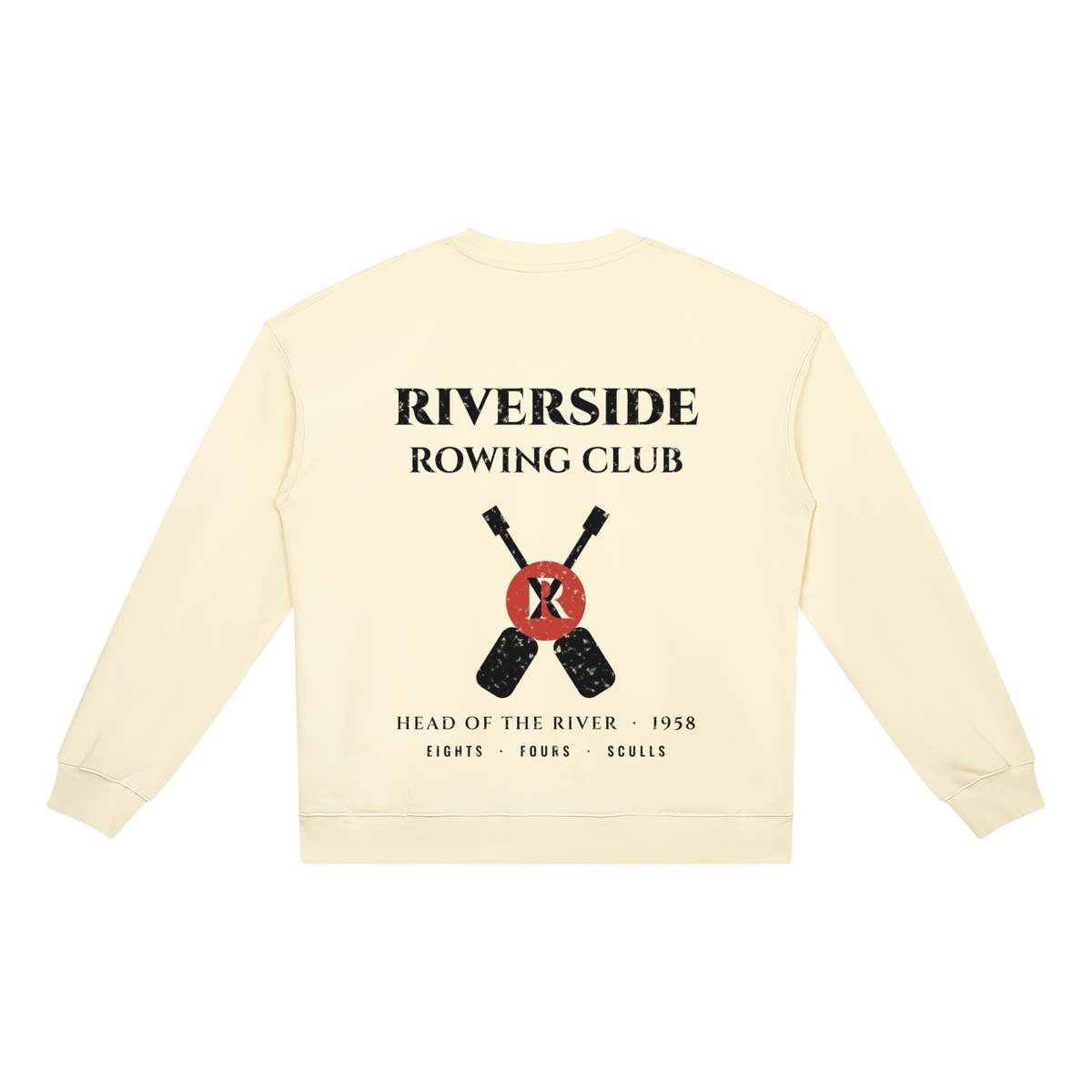 Riverside Rowing Sweatshirt – Apricot – back