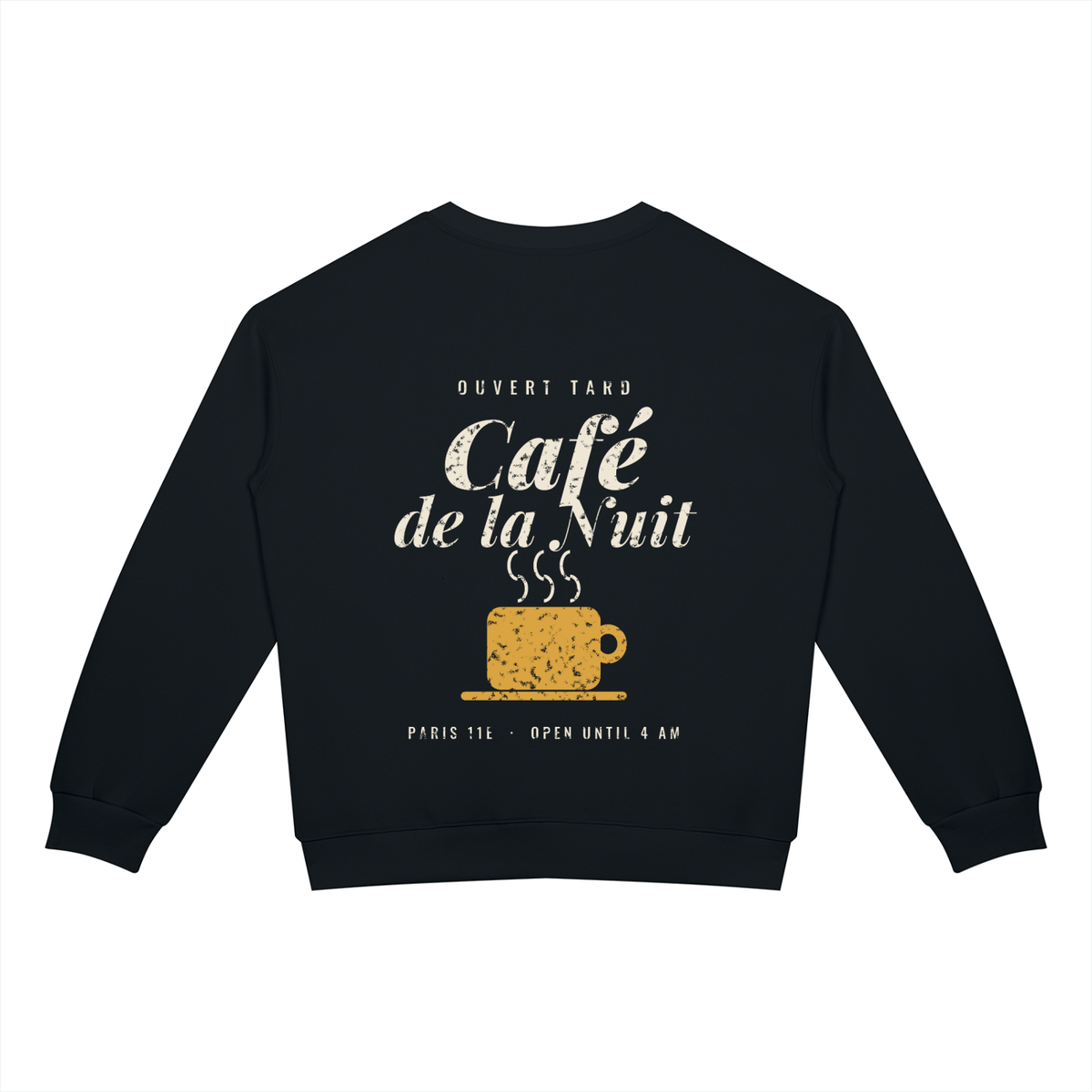 Café de la Nuit Sweatshirt – Black – back