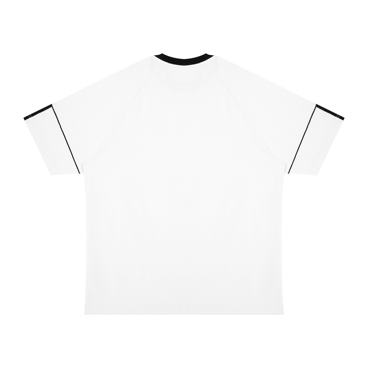 White with Black back