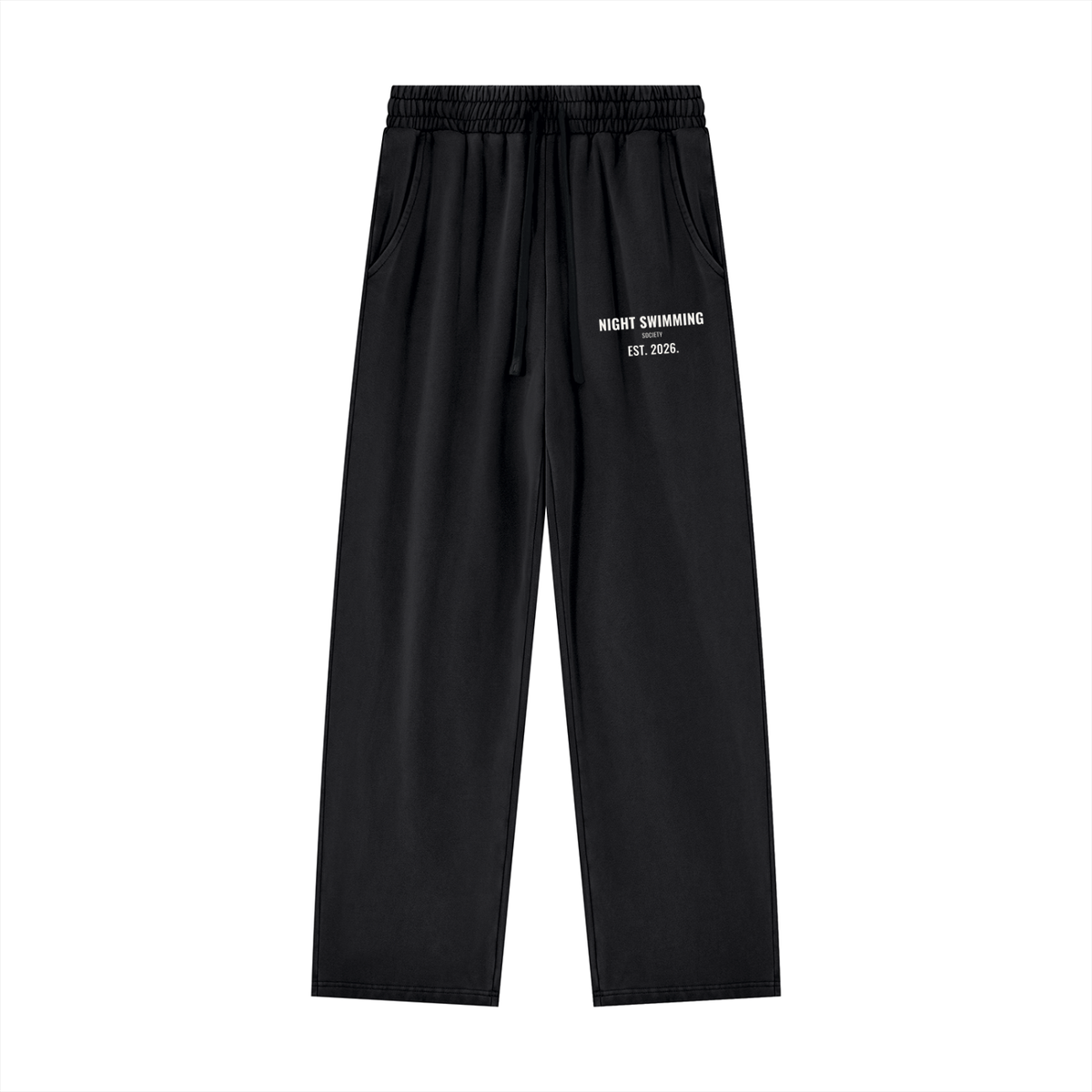 Night Swimming Sweatpants – Black – front