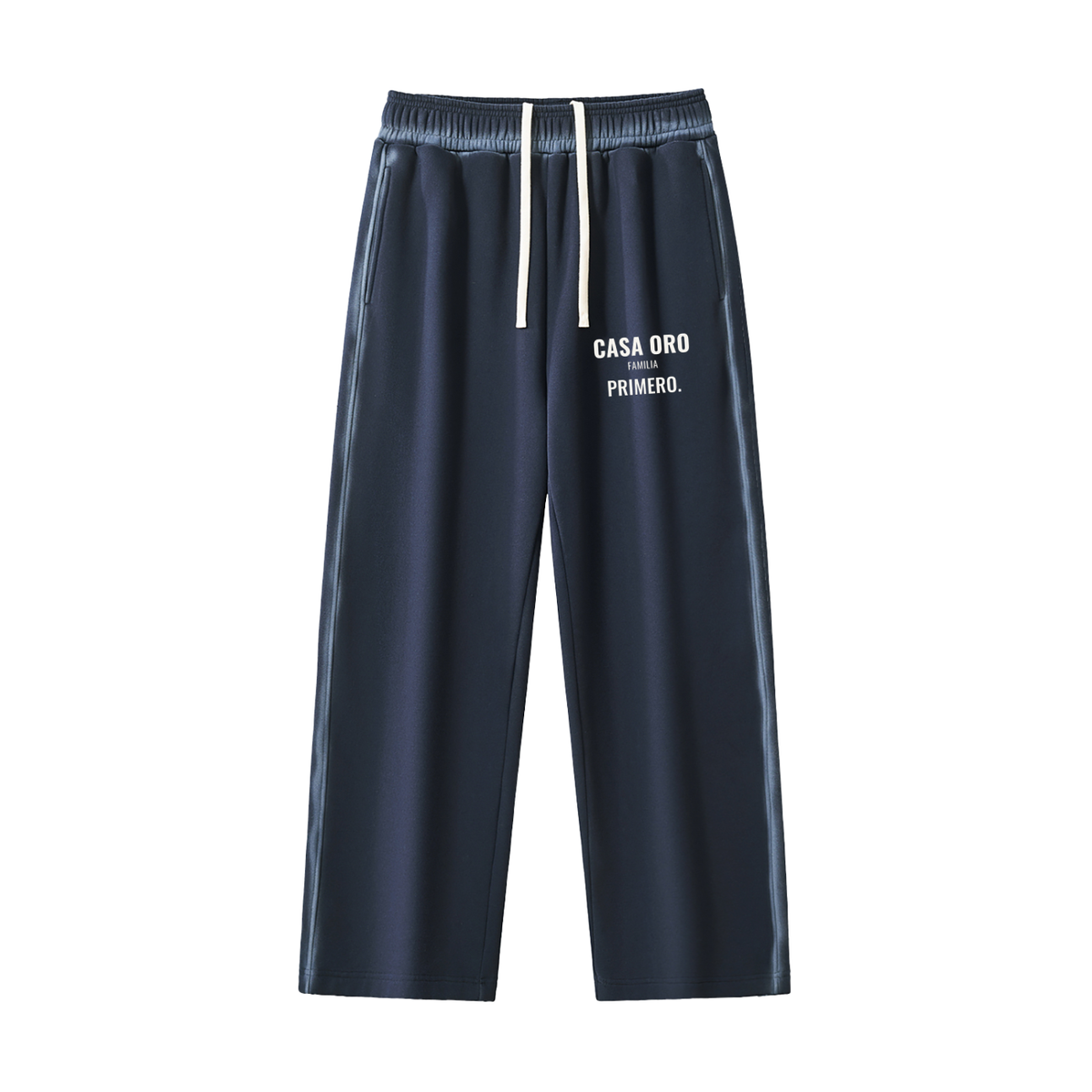 Casa Oro Fleece Sweatpants – Washed Blue – front