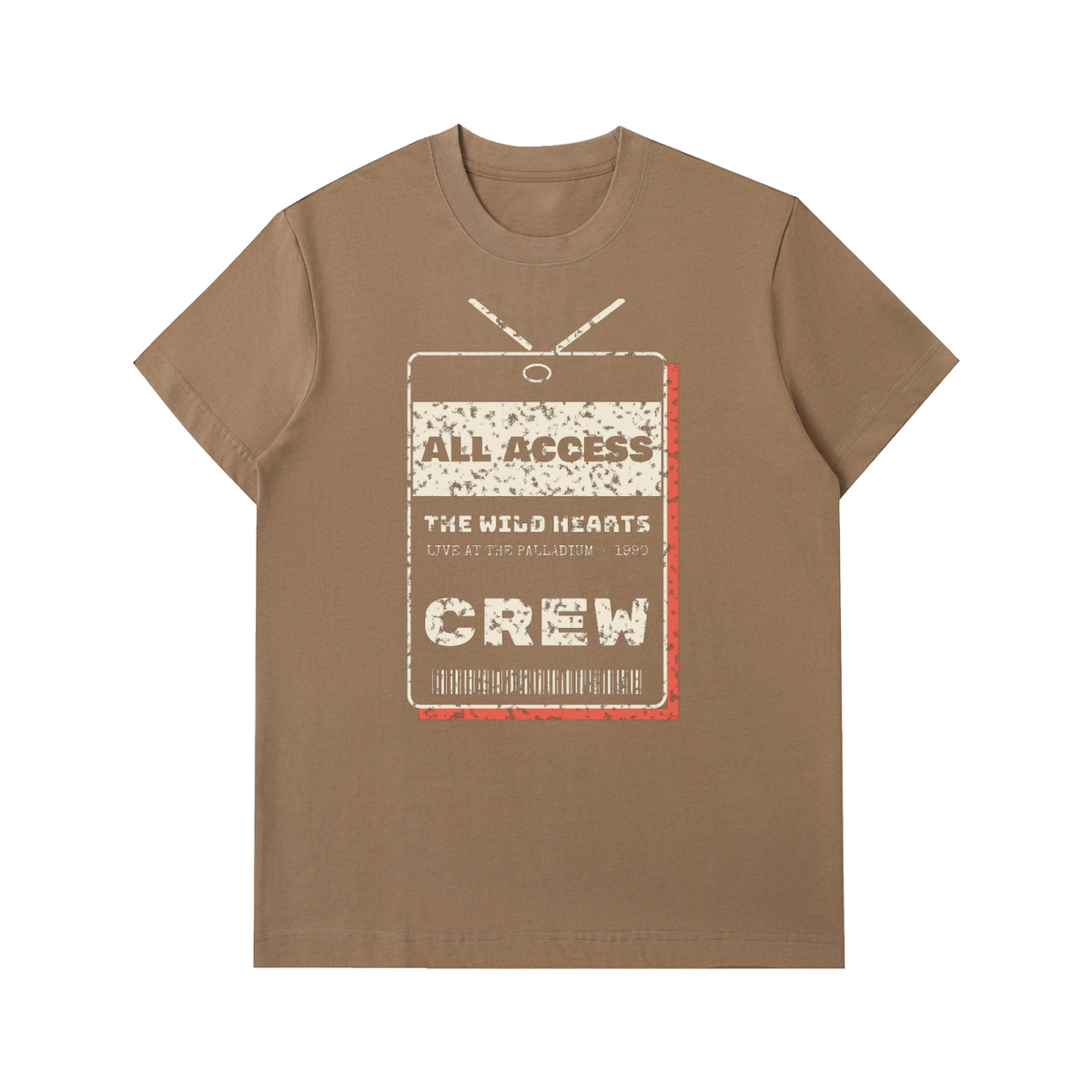 All Access Heavyweight Tee – Coffee – front