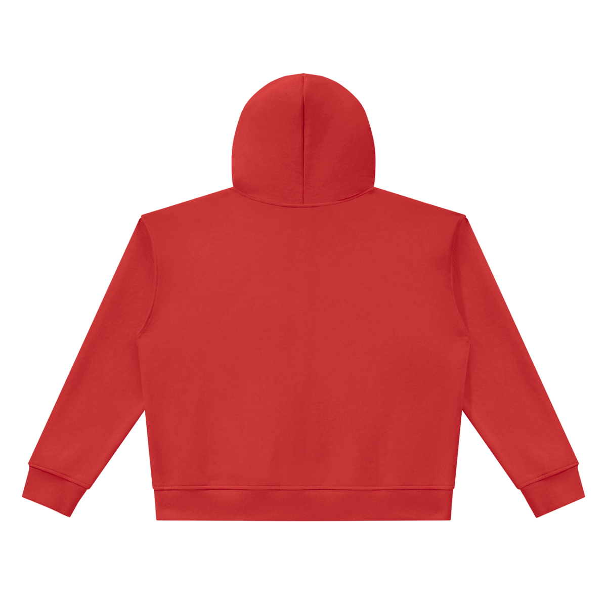 Wild West Heavyweight Full Zip Hoodie – Red – back