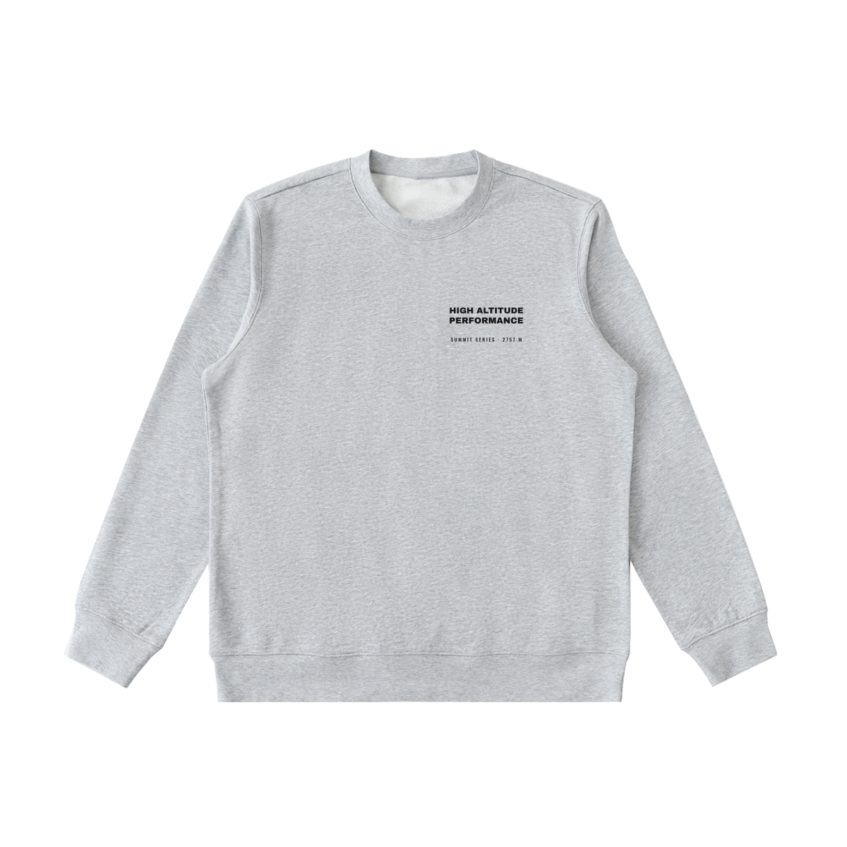 High Altitude Heavyweight Sweatshirt – Flower Gray – front