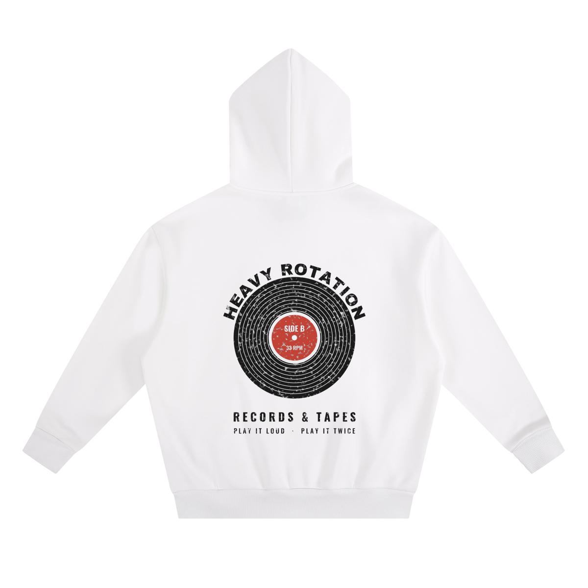 Heavy Rotation Heavyweight Hoodie – White – back
